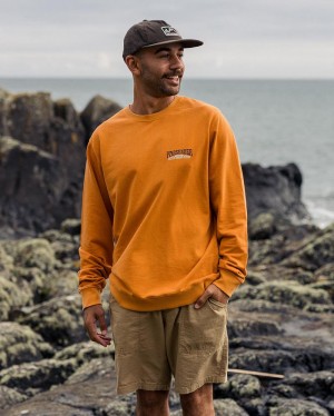 Bluza Passenger Lauca Recycled Bawełniane Męskie Tangerine | Polska-YFBZVS739