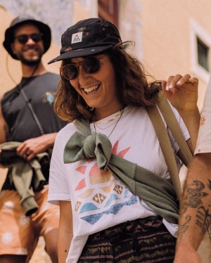 Czapka Passenger Aventura Recycled 5 Panel Damskie Czarne | Polska-AQZEKF715