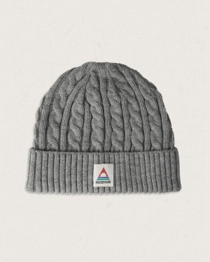 Czapka Passenger Fireside Recycled Cable Knit Damskie Szare | Polska-XVTCFW380