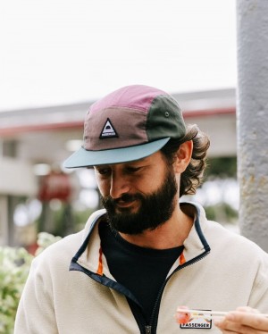Czapka Passenger Fixie Recycled 5 Panel Damskie Grape Multi | Polska-QLDKIW235