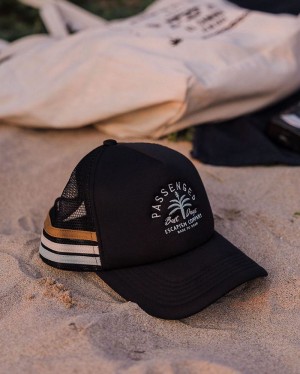 Czapka Passenger Onda Snapback Trucker Damskie Czarne | Polska-HPEUVL201