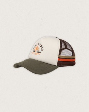 Czapka Passenger Onda Snapback Trucker Męskie Khaki | Polska-ISAPQX983