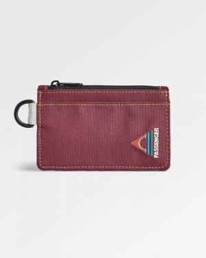 Etui na Karty Passenger Recycled Męskie Bordowe | Polska-VHTUGJ651