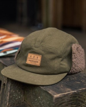 Kapelusz Passenger Daytime Recycled Bawełniane Sherpa Podszewką Męskie Khaki | Polska-TJIZRV479