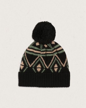 Kapelusz Passenger Ember Bobble Męskie Czarne | Polska-RPTFMC057