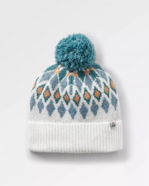 Kapelusz Passenger Snowdrop Recycled Bobble Męskie Białe | Polska-XFKQOM870