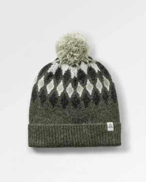 Kapelusz Passenger Snowdrop Recycled Bobble Męskie Khaki | Polska-CLSQOH256