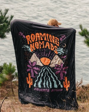 Koc Passenger Nomadic Recycled Sherpa Damskie Czarne | Polska-SWLNYQ962