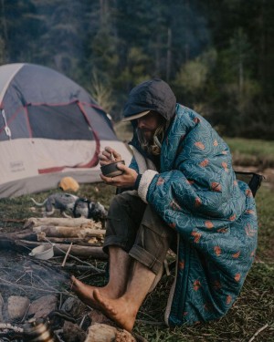 Koc Passenger Nomadic Recycled Sherpa Męskie Mediterranean Map | Polska-SHWYJP602
