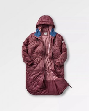 Kurtka Passenger Flora 2.0 Long Insulated Damskie Wine | Polska-OBYAJZ179