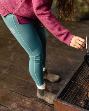 Legginsy Passenger Fresh Air Recycled Damskie Jasny | Polska-YPQTBG657