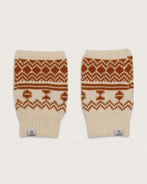 Mitten Passenger Flurry Recycled Fleece Podszewką Fingerless Damskie Pomarańczowe Brązowe | Polska-YUSZWR673
