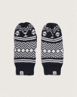 Mitten Passenger Powder Fleece Podszewką Recycled Acrylic Damskie Granatowe | Polska-FYHTNV374