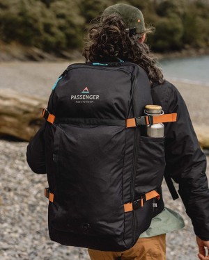 Plecak Passenger Adventurer 55L Recycled Damskie Czarne | Polska-XFDPLM836