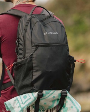 Plecak Passenger Canyon Recycled 25L Damskie Czarne | Polska-JKXWTN025