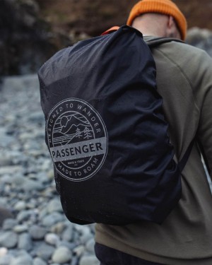 Plecak Passenger Recycled Nieprzemakalne Cover (18-35L) Męskie Czarne | Polska-SNPOHM893