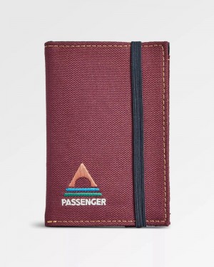 Portfel Passenger Essentials 2.0 Recycled Damskie Bordowe | Polska-MRTQDC782