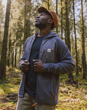 Runo Passenger Beyond Full Zip Recycled Męskie Charcoal | Polska-FHTZBI267