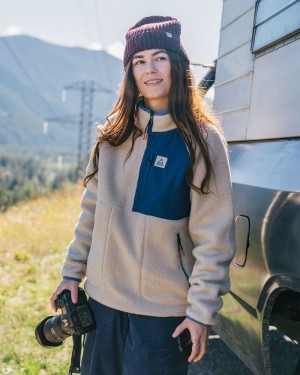 Runo Passenger Home 2.0 Recycled Sherpa Damskie Oatmeal | Polska-ZIFXMA324