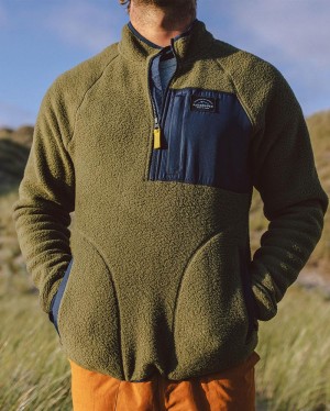 Runo Passenger Offgrid Recycled Sherpa Męskie Khaki | Polska-UYTSMF947