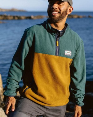 Runo Passenger Set Off Recycled Polar 1/4 Zip Męskie Jasny | Polska-WDRZCU345