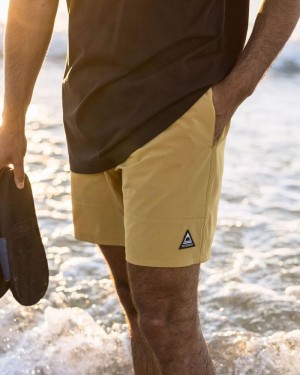 Spodenki Passenger Porto Recycled All Purpose Swim Męskie Musztardowe Złote | Polska-YJGQWR193