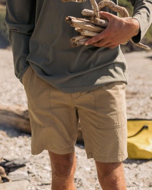 Spodenki Passenger Timeless Organic Bawełniane Męskie Khaki | Polska-TVSWFM739