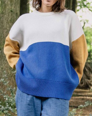 Zworki Passenger Gondwana Oversized Trykotowy Damskie Niebieskie | Polska-POAURB216