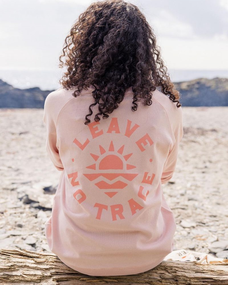 Bluza Passenger Mystic Recycled Bawełniane Damskie Peach Whip | Polska-EHZBAG649
