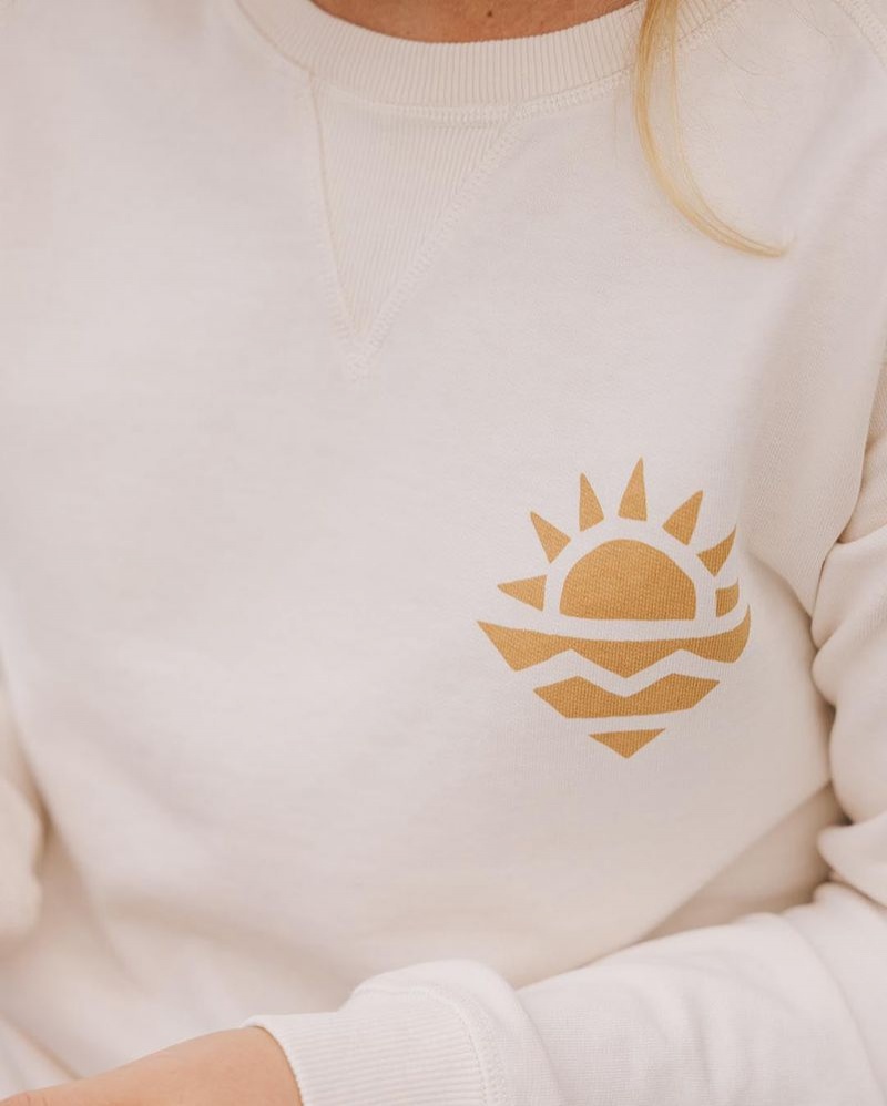 Bluza Passenger Mystic Recycled Bawełniane Damskie Beżowe | Polska-FEMIKS921