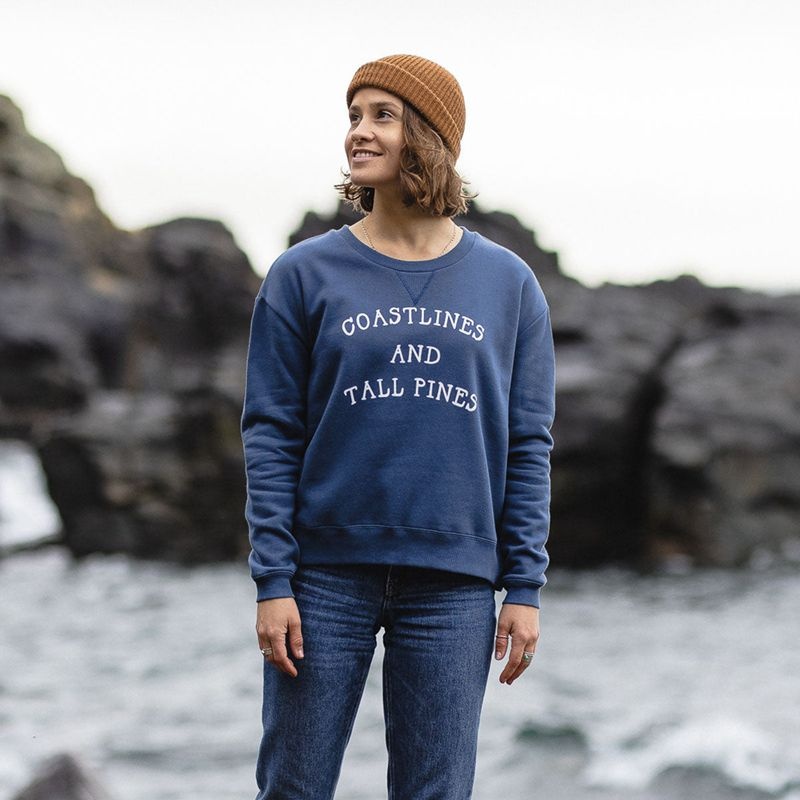 Bluza Passenger Voyage Recycled Damskie Ciemny | Polska-DMWENT196