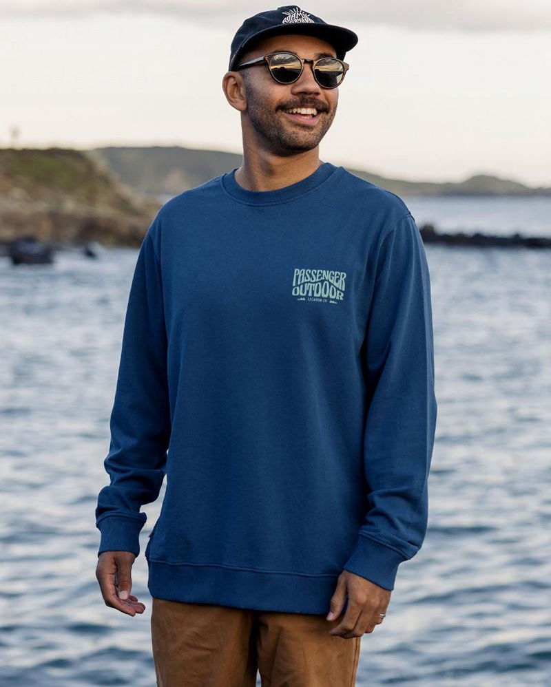 Bluza Passenger Yuca Recycled Bawełniane Męskie Ciemny | Polska-MFPLIX096