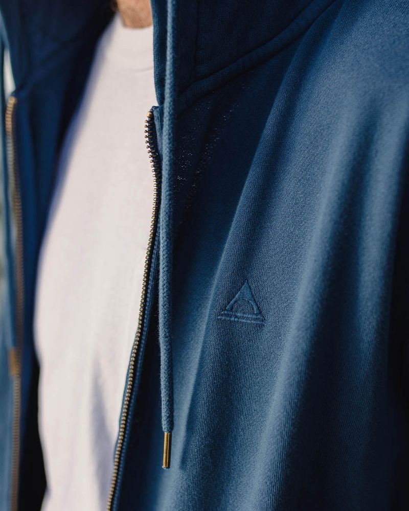 Bluza z Kapturem Passenger Escape Full Zip Męskie Ciemny | Polska-UHSLNF127