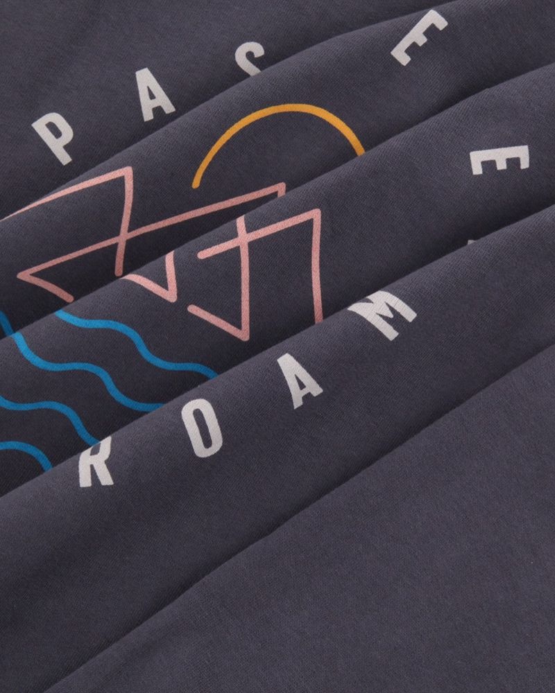 Bluza z Kapturem Passenger Escapism Recycled Bawełniane Męskie Czarne | Polska-UVLGKZ170