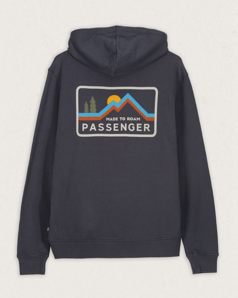 Bluza z Kapturem Passenger Made To Roam Recycled Męskie Czarne | Polska-LAUZRD148