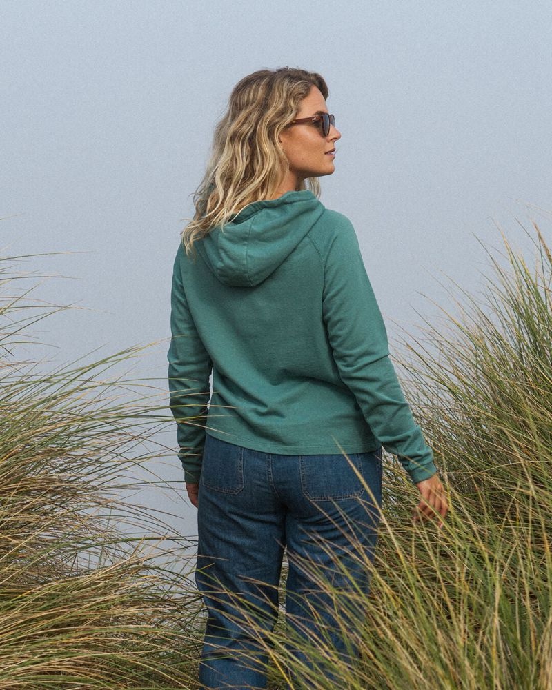 Bluza z Kapturem Passenger Mindful Recycled Bawełniane Damskie Jasny | Polska-UFTPSO605