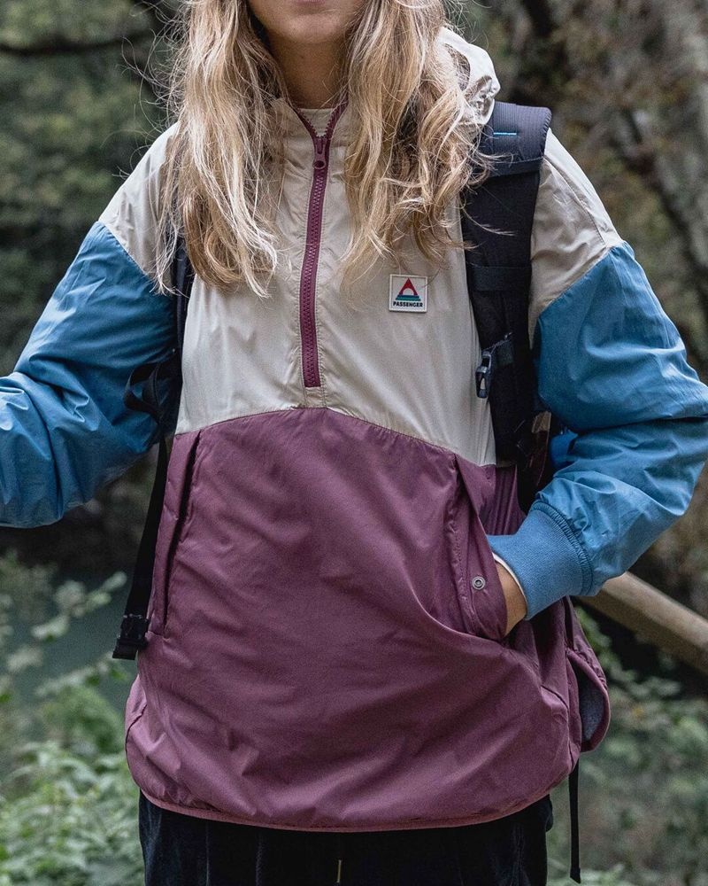 Bluza z Kapturem Passenger Moonlight Insulated Smock Damskie Crushed Berry | Polska-HJWGRB426