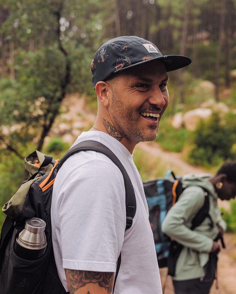 Czapka Passenger Aventura Recycled 5 Panel Męskie Czarne | Polska-BWOKCN103