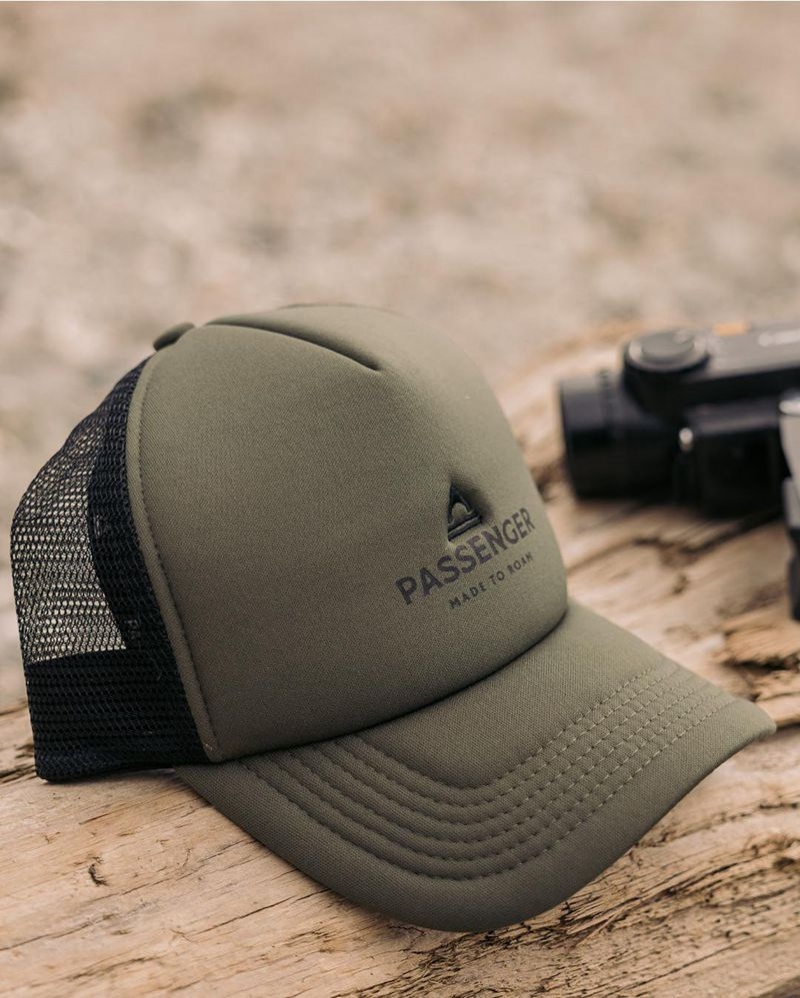 Czapka Passenger Beechey Snapback Trucker Damskie Khaki | Polska-LAEFPT917