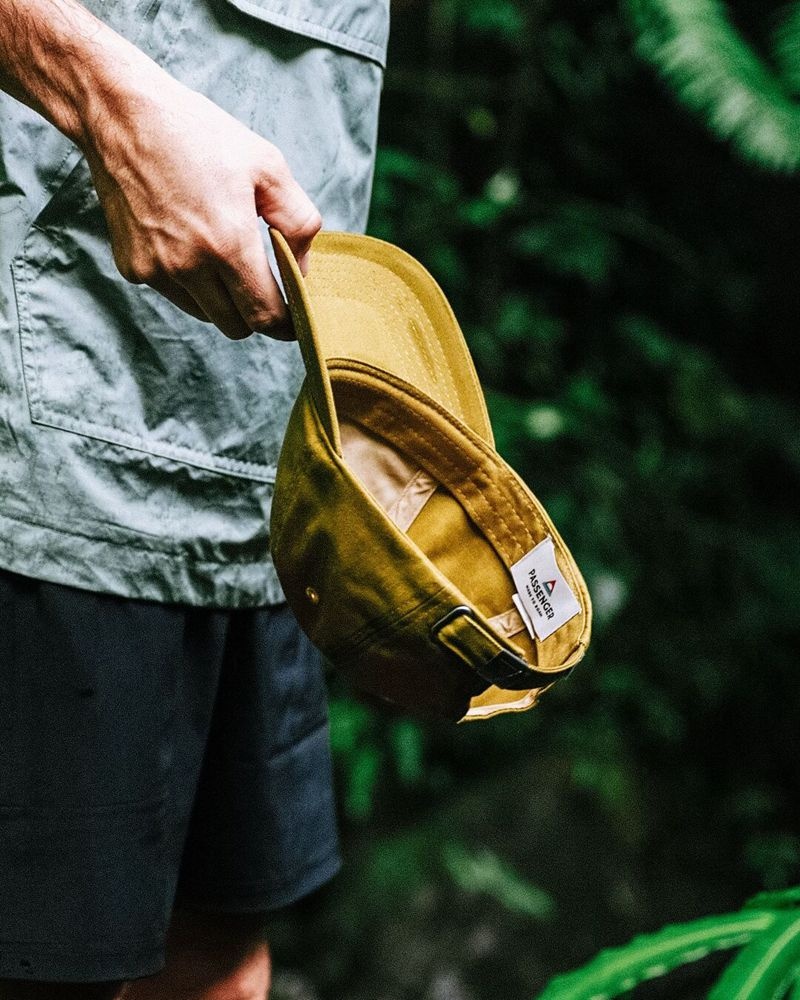 Czapka Passenger Fade Recycled Bawełniane Low Profile 6 Panel Damskie Musztardowe Złote | Polska-OCZWKR471