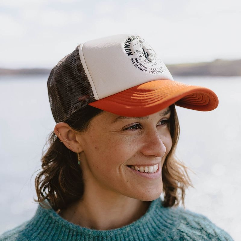 Czapka Passenger Land & Sea Snapback Trucker Damskie Pomarańczowe | Polska-CJGAMW820