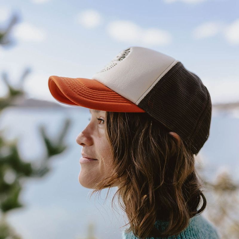 Czapka Passenger Land & Sea Snapback Trucker Damskie Pomarańczowe | Polska-CJGAMW820
