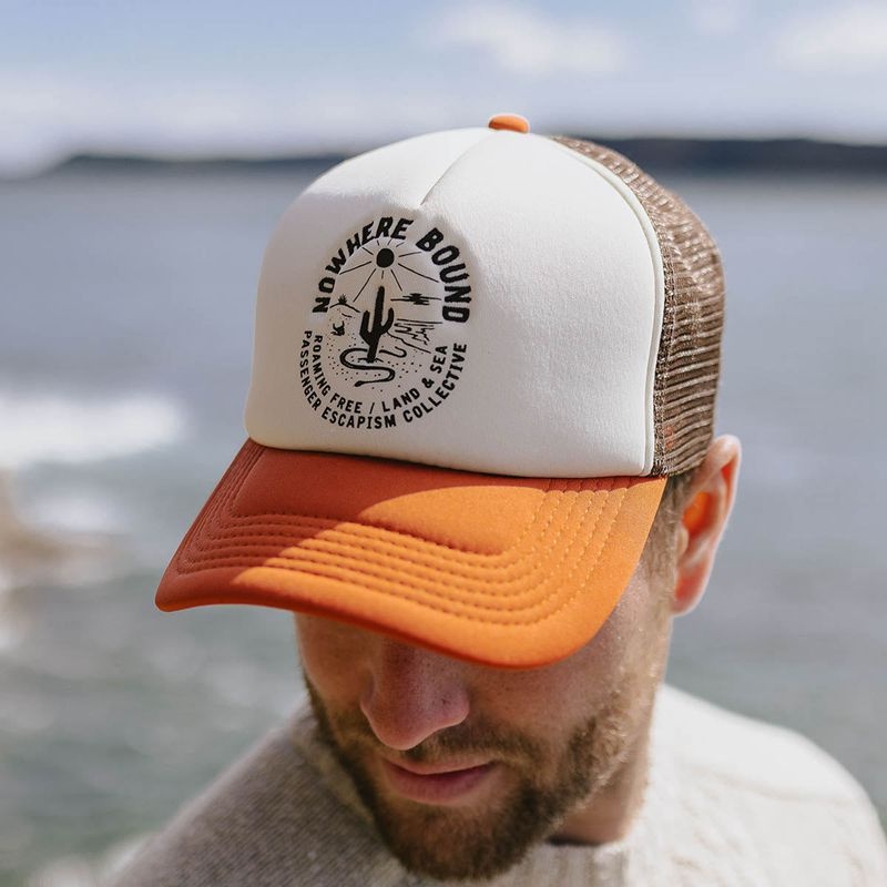 Czapka Passenger Land & Sea Snapback Trucker Damskie Pomarańczowe | Polska-CJGAMW820