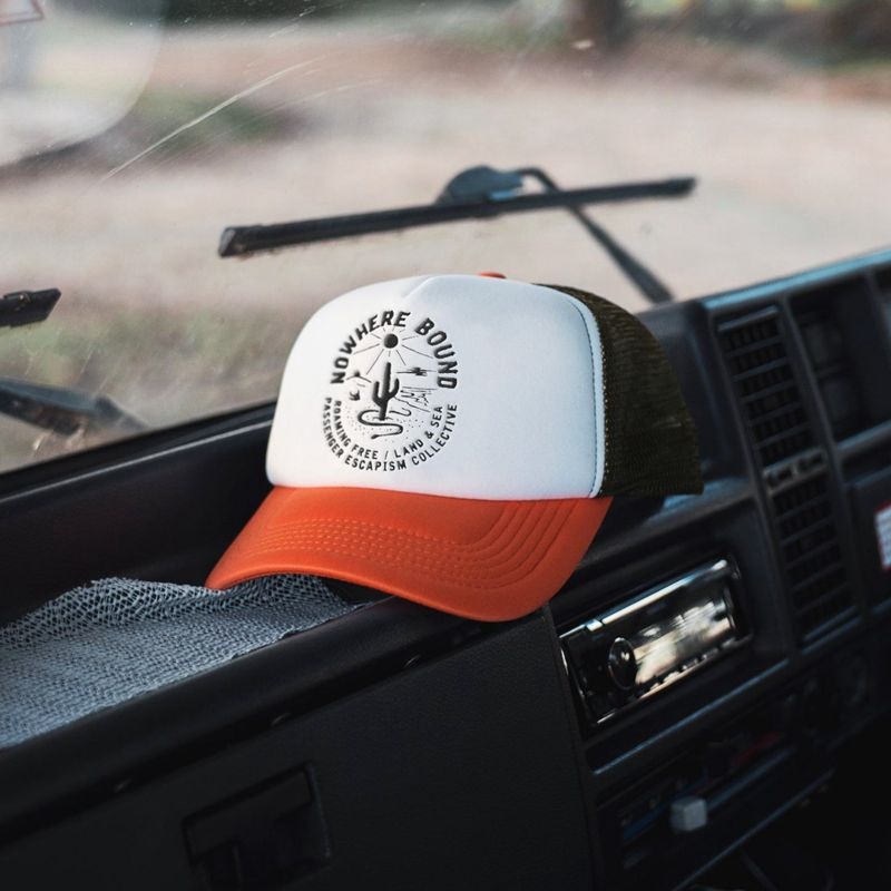 Czapka Passenger Land & Sea Snapback Trucker Damskie Pomarańczowe | Polska-CJGAMW820