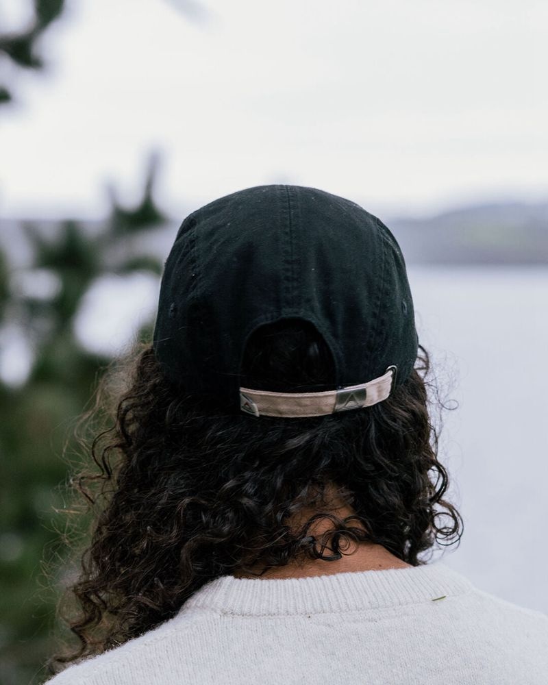 Czapka Passenger Love The Wild Recycled Bawełniane 5 Panel Męskie Czarne | Polska-EMCXOU423