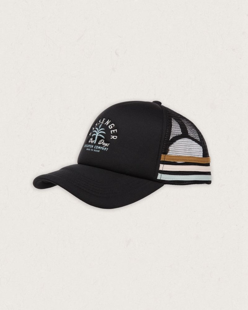 Czapka Passenger Onda Snapback Trucker Damskie Czarne | Polska-HPEUVL201