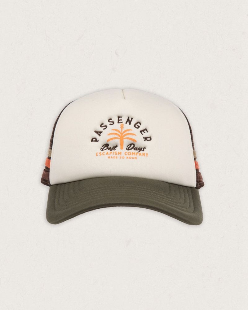 Czapka Passenger Onda Snapback Trucker Męskie Khaki | Polska-ISAPQX983