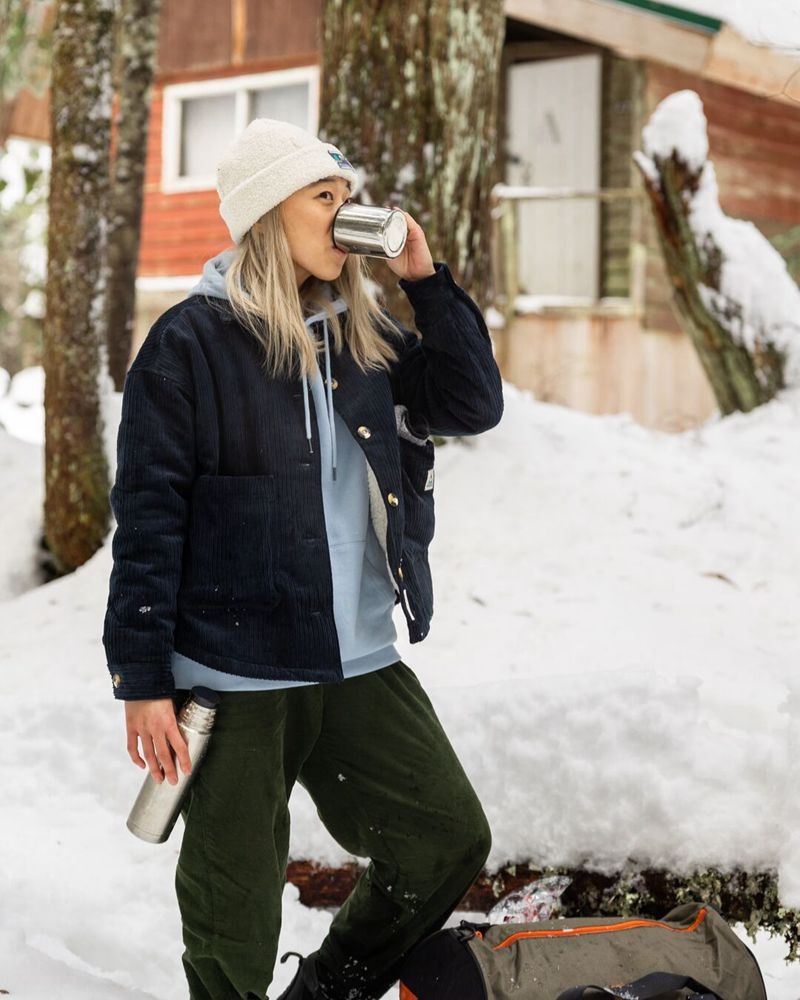 Czapka Passenger Peak Recycled Sherpa Damskie Beżowe | Polska-HWLJZG480