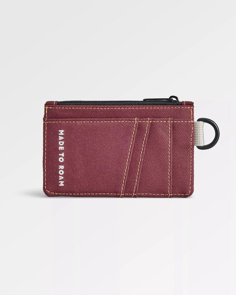 Etui na Karty Passenger Recycled Damskie Bordowe | Polska-SJIYDH970