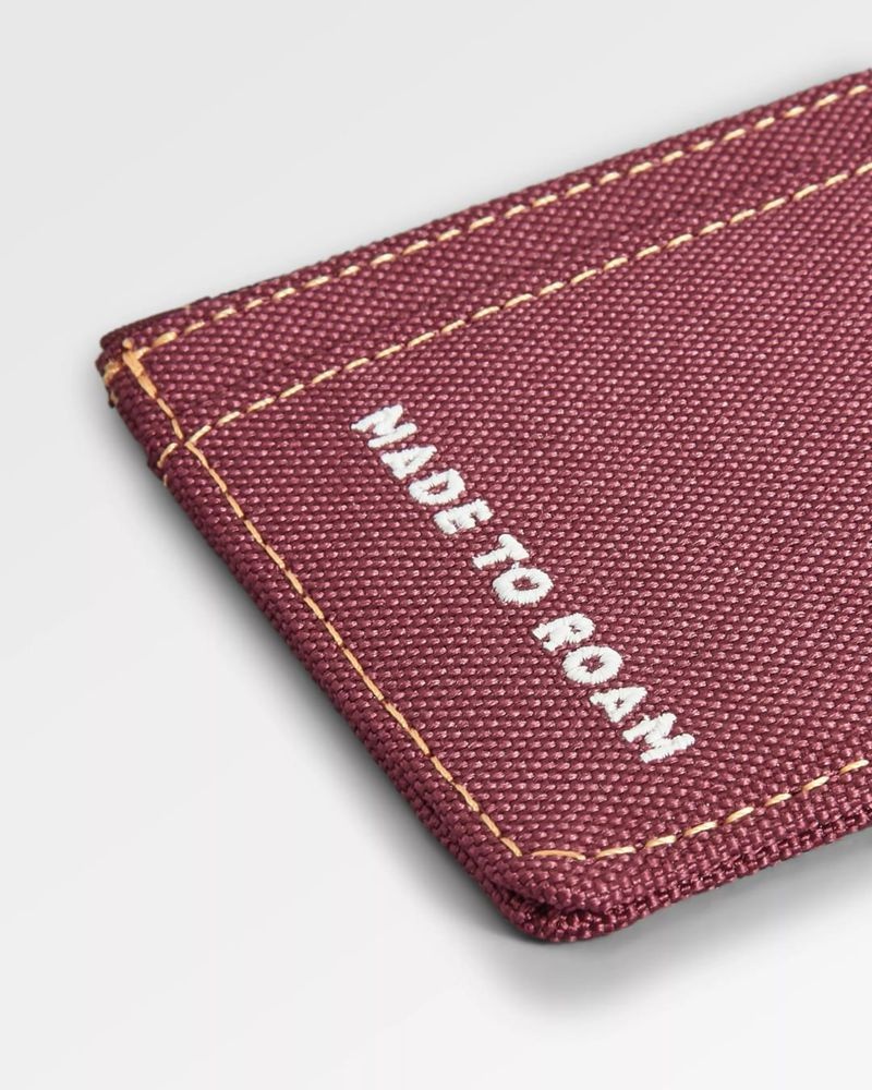 Etui na Karty Passenger Recycled Damskie Bordowe | Polska-SJIYDH970